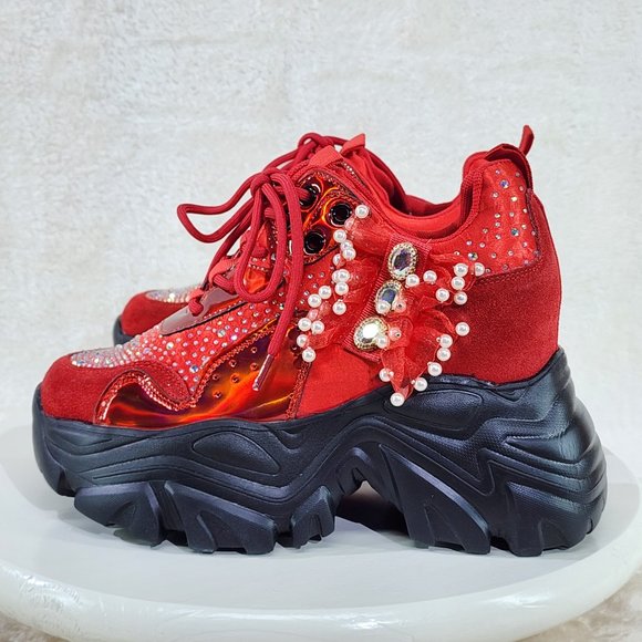 Anthony Wang 02RB Platform Sneaker Wedges - Picture 9 of 12